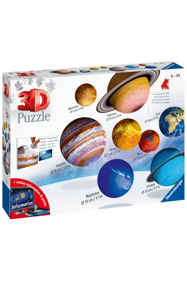 Puzzle 522 el. 3D Uk�ad Planet Ravensburger