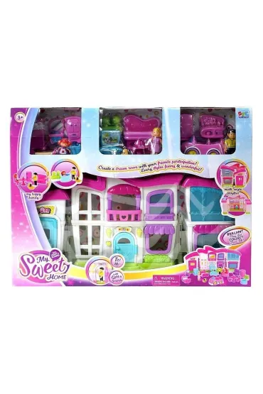 Domek z figurkami i meblami �wiat�o d�wi�k