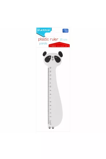 Starpak Linijka plastikowa Panda 15 cm