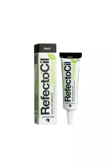 Refectocil Sensitive Eyelash And Eyebrow Tint henna do brwi i rz�s Black 15 ml
