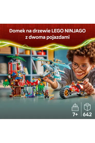 LEGO Ninjago Bitwa ninja: domek na drzewie z pojazdami 71857