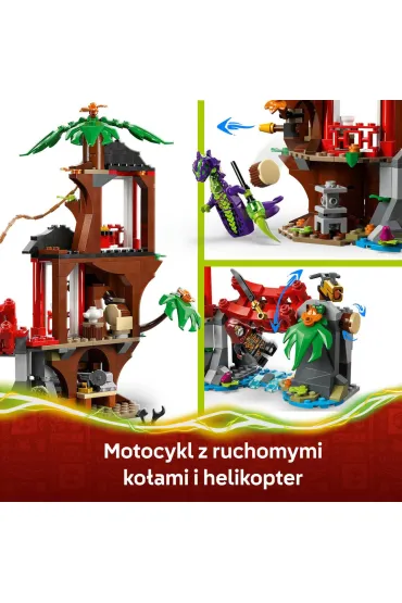 LEGO Ninjago Bitwa ninja: domek na drzewie z pojazdami 71857