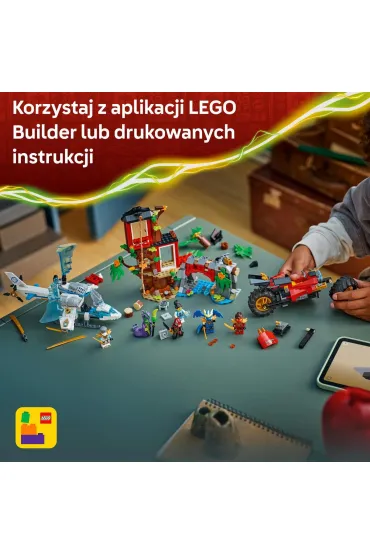 LEGO Ninjago Bitwa ninja: domek na drzewie z pojazdami 71857