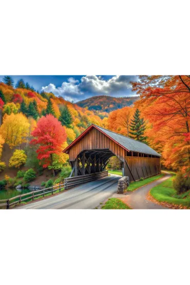 Puzzle 1000 USA Collection: Autumn Splendor Trefl