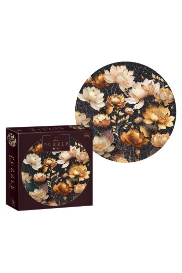 Puzzle 500 el. Round Flowers 1 Interdruk