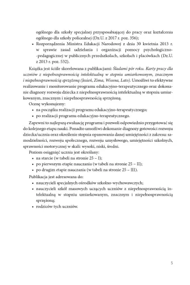Programy edukacyjno-terapeutyczne dla uczni�w z niepe�nosprawno�ci� intelektualn� w stopniu umiarkowanym, znacznym i niepe�nosprawno�ci� sprz�on� - Alicja Tanajewska, Renata Naprawa