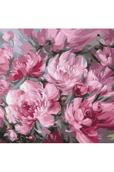 Ideyka Malowanie po numerach - Bujny bukiet 40x40cm