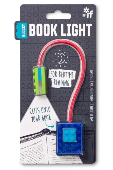 If Blocky Book Light Blue lampka do ksi��ki niebieska
