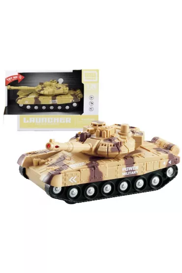 Czo�g moro z d�wi�kiem i �wiat�em 1:20 LeanToys