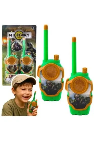 Walkie Talkie dla dzieci wojskowe 10cm LeanToys