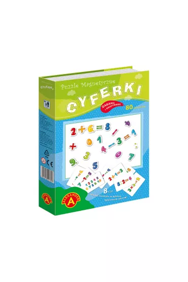 Puzzle magnetyczne 80 el. Cyferki Alexander