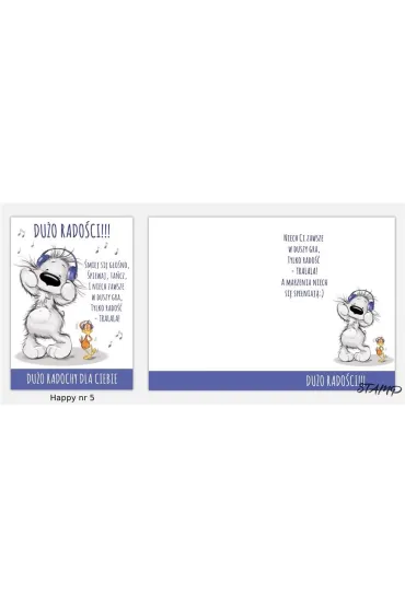 Stamp Karnet Happy B6 + koperta wz�r nr 05