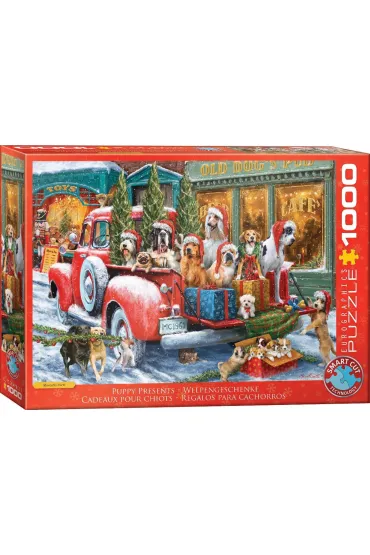 Puzzle 1000 Dogs on Truck by Ali Corti 6000-5993 Eurographics