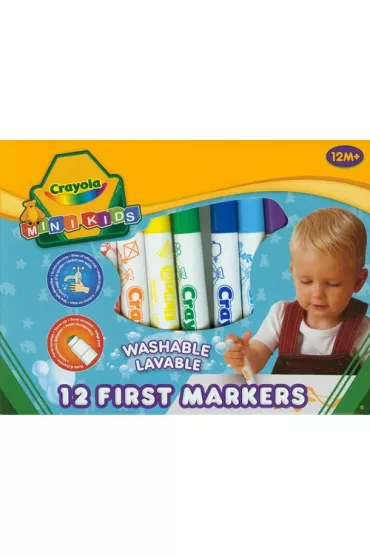 Crayola Flamastry zmywalne Mini Kids 12 kolor�w