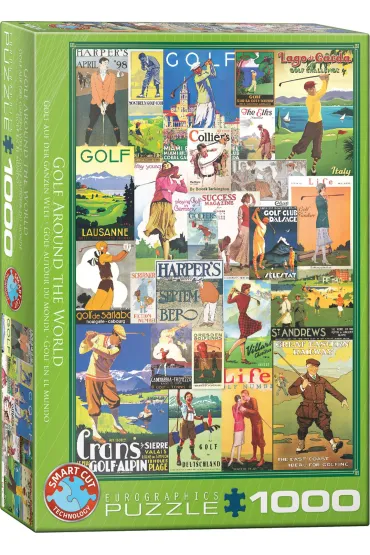 Puzzle 1000 el. Golf Around the World Eurographics