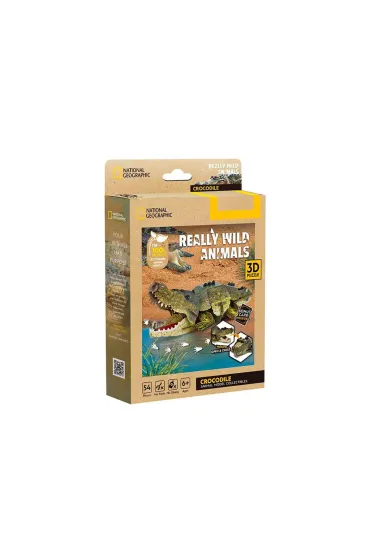 Puzzle 3D National Geographic Krokodyl 54el Plus-Plus