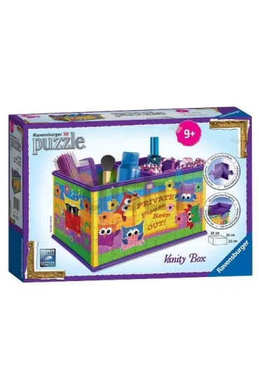 Puzzle 3D 216 el. Kuferek na skarby Sowy 121052 Ravensburger