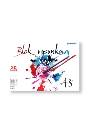 Penword Blok rysunkowy bia�y A3/20k