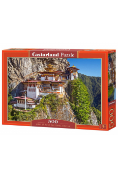 Puzzle 500 el. Widok na Paro Taktsang, Bhutan Castorland