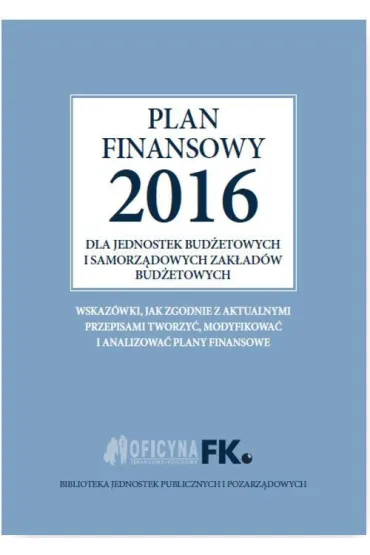 Plan finansowy 2016 - Izabela �widerek
