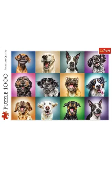 Puzzle 1000 el. Zabawne psie portrety Trefl