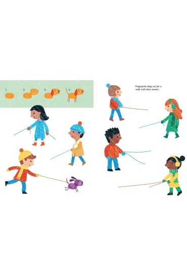 Cats and Dogs. Fingerprint activities wer. angielska - Fiona Watt