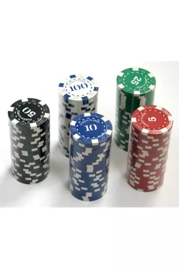 �etony pokerowe z nomina�ami Standard 500 szt. 11,5g
