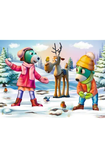 Puzzle 30 el. �wi�teczny czas Trefilk�w Trefl