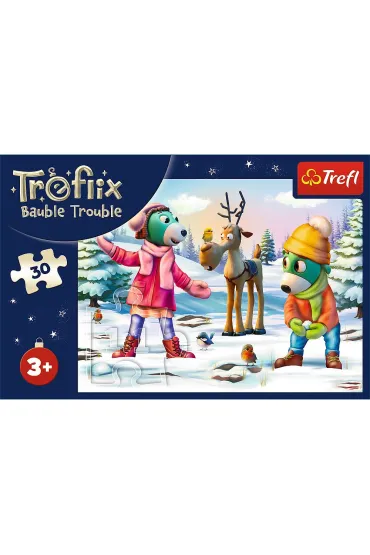 Puzzle 30 el. �wi�teczny czas Trefilk�w Trefl