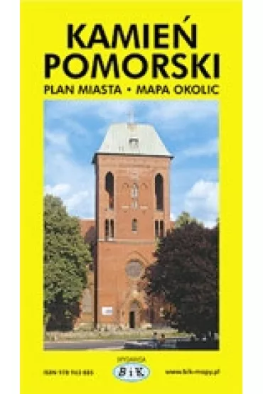 Plan miasta z map� okolic Kamie� Pomorski 1:10 000
