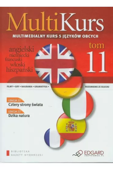 Multikurs. multimedialny kurs do nauki 5 j�zyk�w obcych. tom 11 + cd/dvd