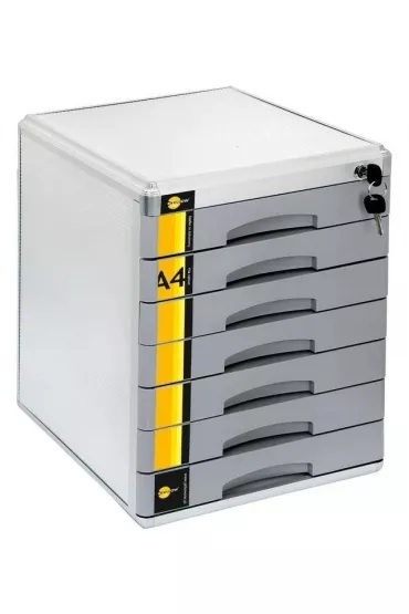 Szafka na dokumenty 7 szufl. metalowa YELLOW ONE