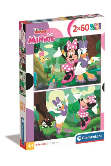 Puzzle 2x60 el. SuperColor. Minnie Clementoni