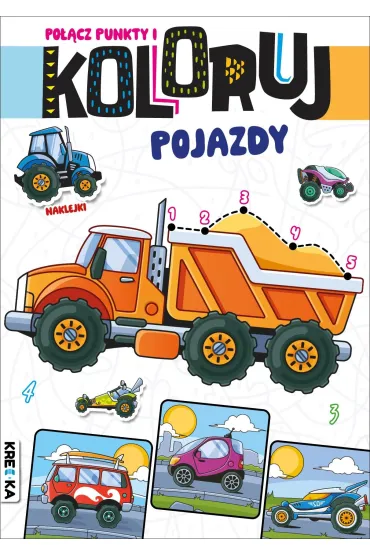 Pojazdy. Po��cz punkty i koloruj