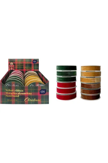 Interdruk Wst��ka aksamitna 3m Christmas (12 szt)