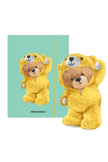 Narcissus Teczka A4+ z gumk� Teddies&Mi� w dresiku