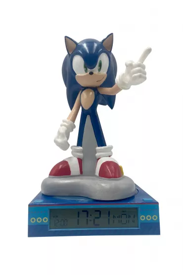 Lampka 3D z budzikiem Sonic SNC3023M