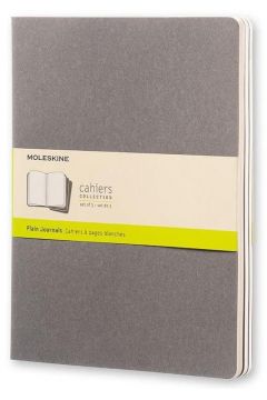 Moleskine Zeszyt XL Cahier Journals Pebble Grey czysty 60 kartek 3 szt.