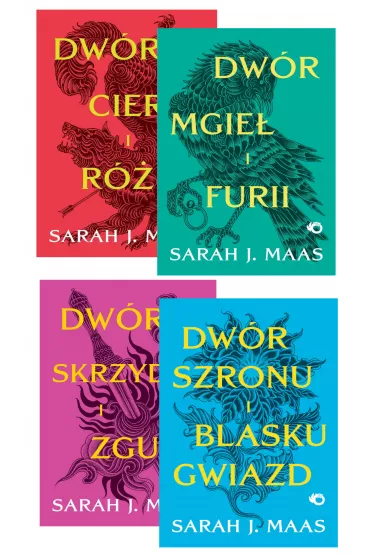 Pakiet Dwr cierni i r. Tomy 1-3.5: Dwr cierni i r, Dwr mgie i furii, Dwr skrzyde i zguby, Dwr szronu i blasku gwiazd - Sarah J. Maas