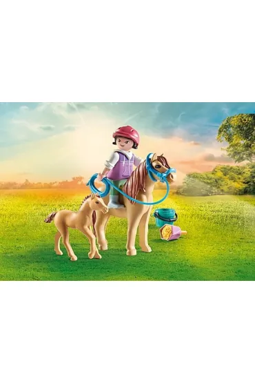Playmobil Horses of Waterfall Dziecko z kucykiem i �rebakiem 71498
