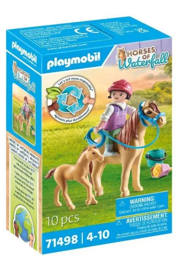 Playmobil Horses of Waterfall Dziecko z kucykiem i �rebakiem 71498