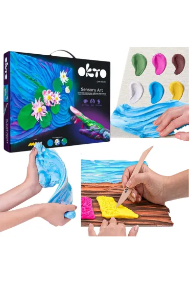 Sensory Art Okto Zestaw kreatywny - Lilie wodne 30x40 cm