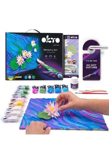 Sensory Art Okto Zestaw kreatywny - Lilie wodne 30x40 cm