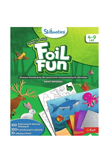 Zestaw kreatywny Skillmatics Foil Fun wiat Zwierzt Grasper Global Private Limited