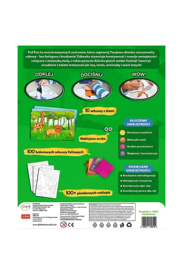 Zestaw kreatywny Skillmatics Foil Fun wiat Zwierzt Grasper Global Private Limited