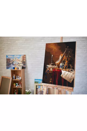 Twoje Hobby Malowanie po numerach - �wiat muzyka 40x50cm