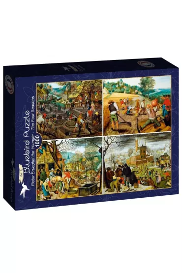 Puzzle 1000 el. Cztery sezonu - Brughel 1918 Bluebird Puzzle