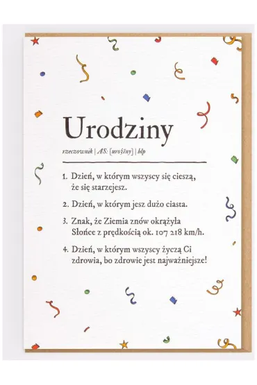 Absztyfikant Kartka Definicja urodzin