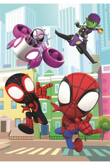 Puzzle 60 el. Maxi SuperColor. Spidey and his Friends Clementoni