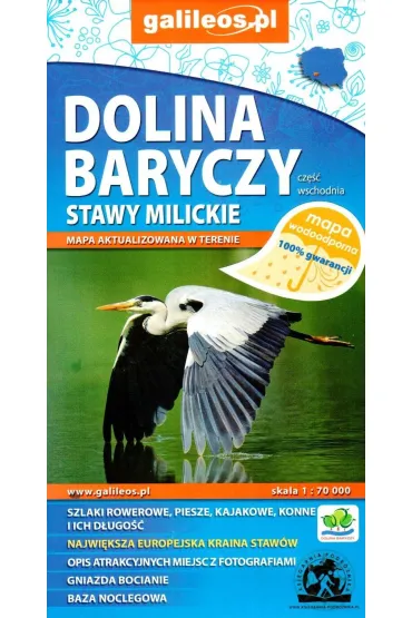 Dolina Baryczy, cz�� wschodnia. Stawy Milickie, 1:70 000